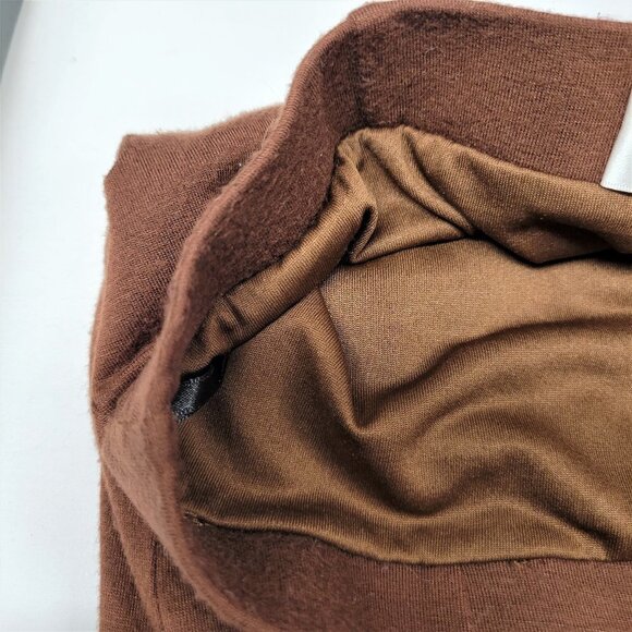 SLIM Fitting Figure Hugging Brown Long Stretchy Sexy Skirt - One Size Fits Most - Picture 5 of 5